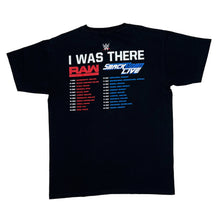 Load image into Gallery viewer, WWE LIVE “I Was There” Wrestling Smackdown Raw Souvenir Spellout Graphic T-Shirt
