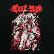 Load image into Gallery viewer, CUT UP Graphic Spellout Swedish Death Heavy Metal Band T-Shirt
