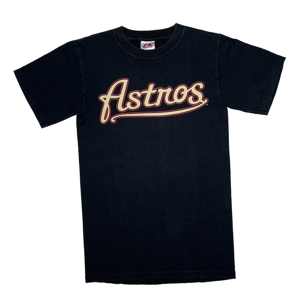 Majestic MLB HOUSTON ASTROS “7” Baseball Logo Spellout Graphic T-Shirt
