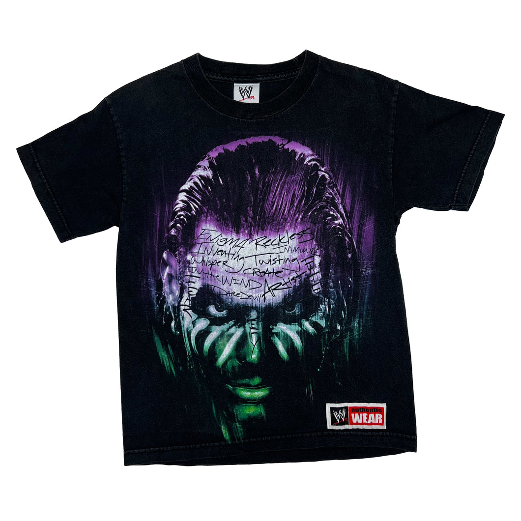 WWE (2008) JEFF HARDY “Immune To Fear” Wrestling Spellout Graphic T-Shirt