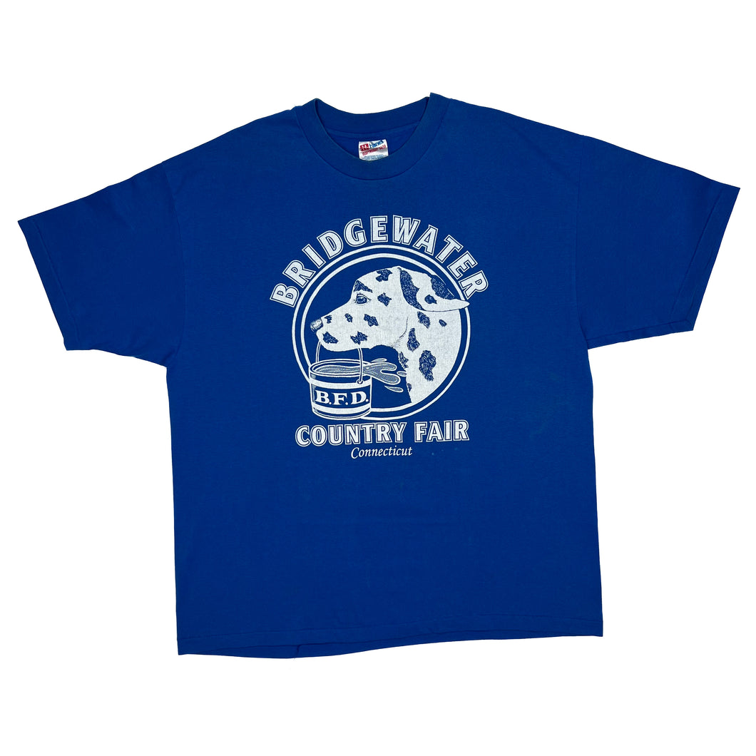 BRIDGEWATER COUNTY FAIR “Connecticut” Dog Souvenir Graphic Single Stitch T-Shirt