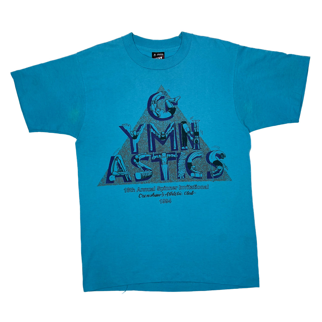 GYMNASTICS (1994) “Crenshaw’s Athletic Club” Art Graphic Single Stitch T-Shirt