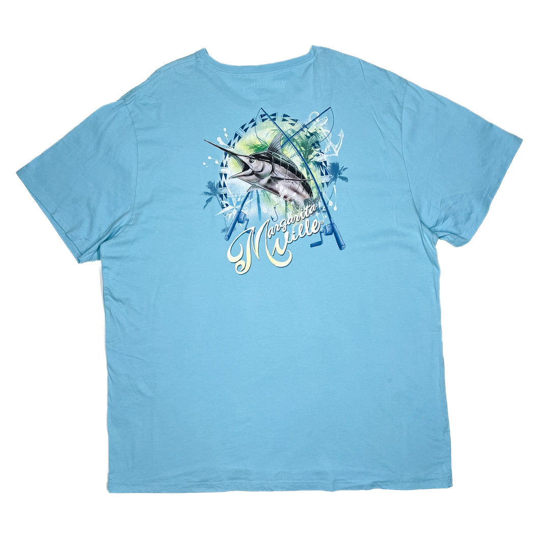 MARGARITAVILLE Swordfish Fishing Souvenir Spellout Graphic T-Shirt