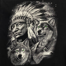 Load image into Gallery viewer, Vintage Native American Wolf Dream Catcher Nature Graphic T-Shirt
