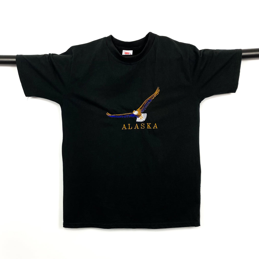 Dimco “ALASKA” Embroidered Bald Eagle Souvenir Spellout T-Shirt