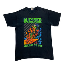 Load image into Gallery viewer, BLESSED BY A BROKEN HEART “Licensed To Sin” Metalcore Heavy Metal Band T-Shirt
