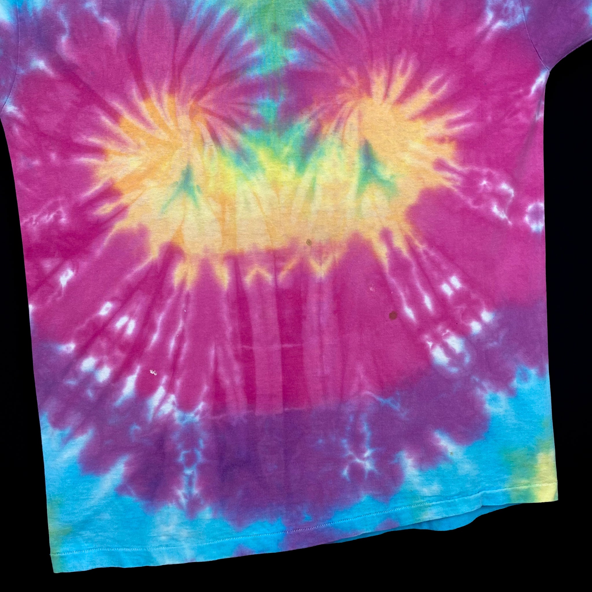 ANVIL Multi Colour Custom Tie Dye Blank Single Stitch T-Shirt – George  Worgan VTG