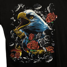 Load image into Gallery viewer, INCENTIVE TEE Eagle Rose Gothic Wildlife Animal Graphic T-Shirt
