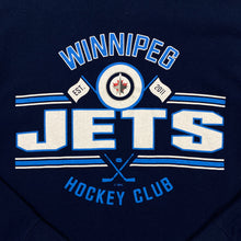 Load image into Gallery viewer, Hanes NHL WINNIPEG JETS Ice Hockey Graphic Spellout Long Sleeve T-Shirt
