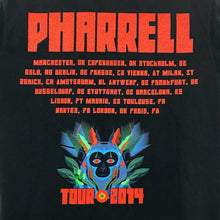 Load image into Gallery viewer, PHARRELL “Tour 2014” Graphic Logo Spellout Rap Hip Hop R&amp;B Music T-Shirt
