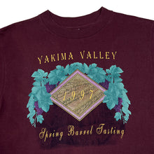 Load image into Gallery viewer, Tultex (1997) YAKIMA VALLEY “Spring Barrel Tasting” USA Souvenir Graphic T-Shirt
