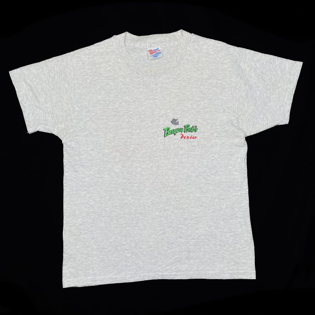 Hanes BAYOU BOB’S “Denver” Souvenir Spellout Graphic Single Stitch T-Shirt