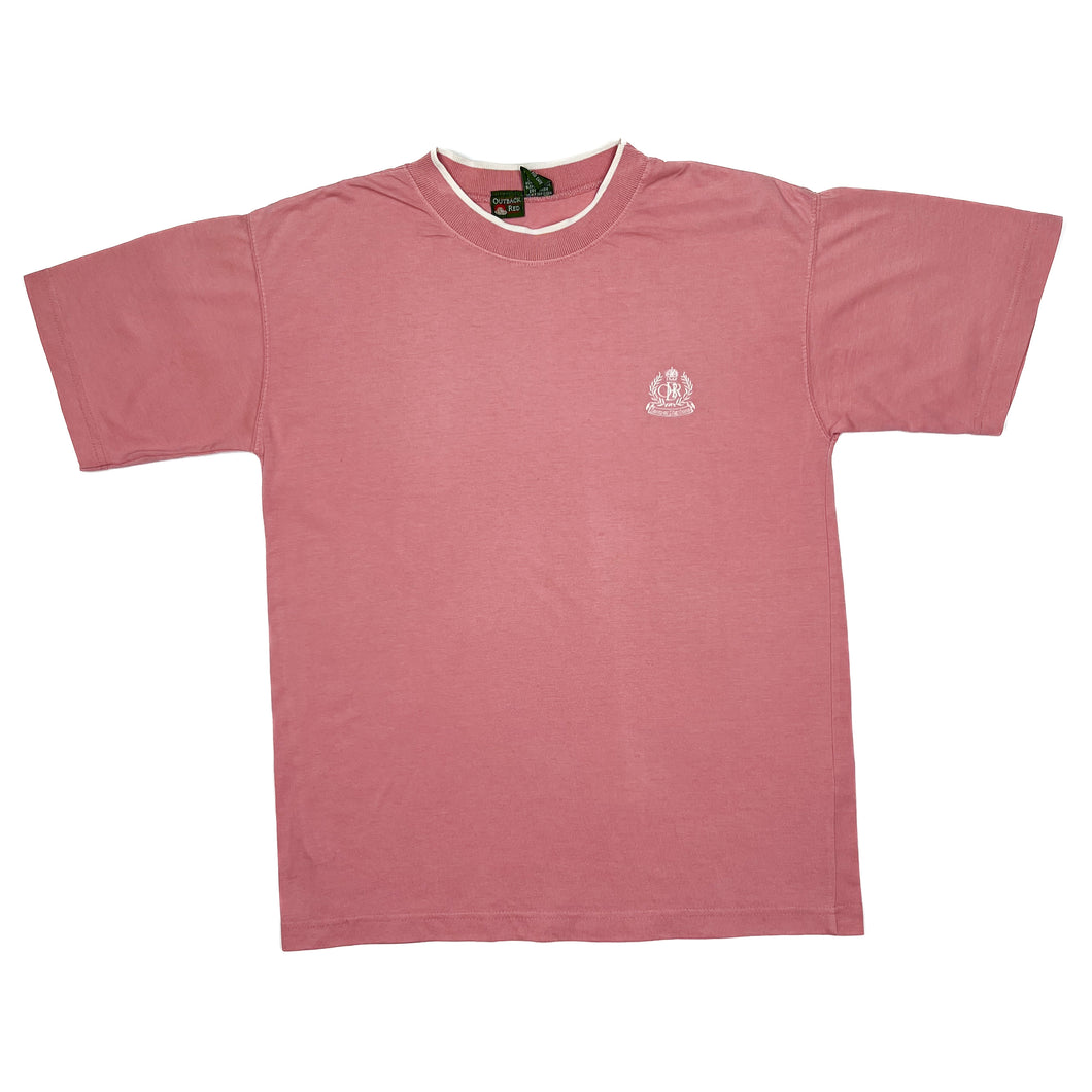 OUTBACK RED Embroidered Mini Crest Logo Classic T-Shirt
