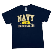 Load image into Gallery viewer, US NAVY “United States” Military Spellout Graphic T-Shirt

