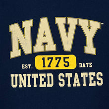 Load image into Gallery viewer, US NAVY “United States” Military Spellout Graphic T-Shirt
