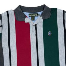 Load image into Gallery viewer, KNIGHTS OF THE ROUND TABLE Colour Block Striped Short Sleeve Polo Shirt
