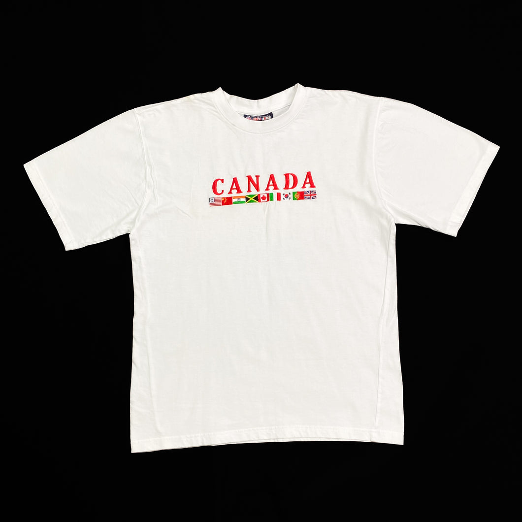 International Active Sport “CANADA” Embroidered Spellout Souvenir T-Shirt