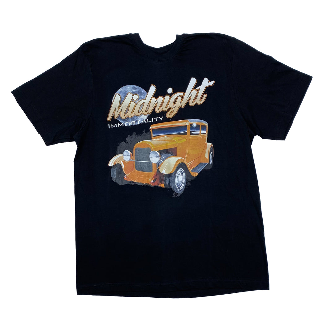 MIDNIGHT IMMORTALITY Hot Rod Muscle Car Spellout Graphic T-Shirt