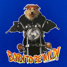 Load image into Gallery viewer, BORN TO BE WILD! (1992) Dog Biker Novelty Souvenir Spellout Graphic T-Shirt
