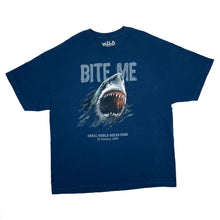 Load image into Gallery viewer, BITE ME “Coral World Ocean Park” Shark Marine Souvenir Graphic T-Shirt
