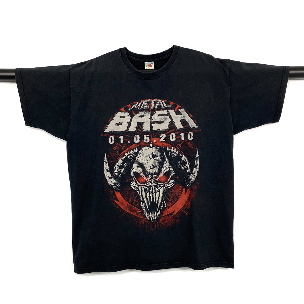 METAL BASH (2010) Graphic Spellout Death Heavy Metal Band Festival T-Shirt