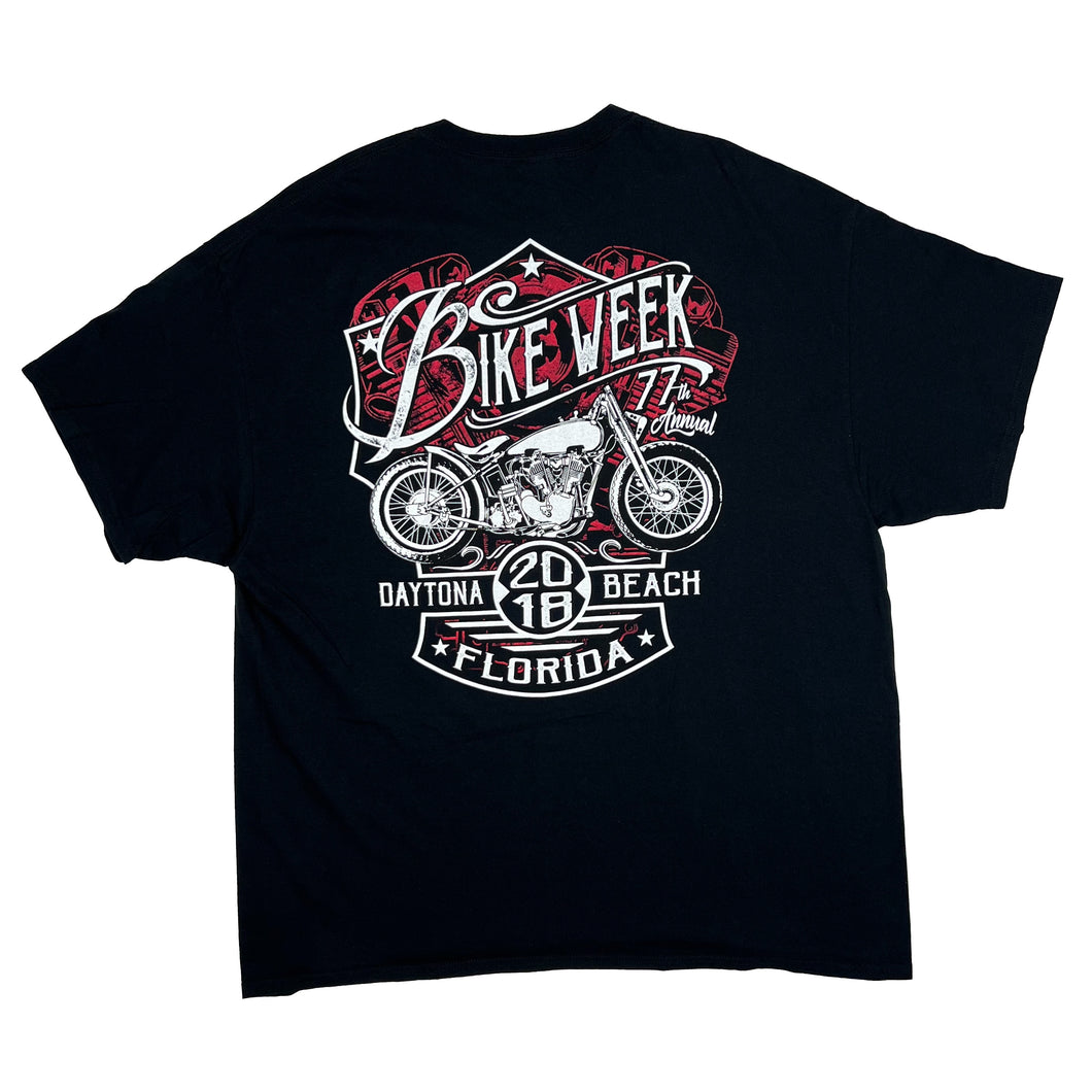 DAYTONA BEACH BIKE WEEK “Ride Free” Souvenir Biker Graphic T-Shirt