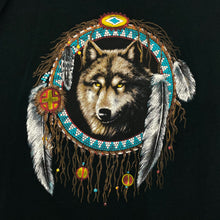 Load image into Gallery viewer, B&amp;C Wolf Native American Dream Catcher Graphic T-Shirt
