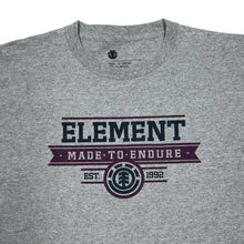 Load image into Gallery viewer, ELEMENT “Made To Endure” Skater Logo Spellout Graphic T-Shirt

