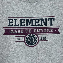 Load image into Gallery viewer, ELEMENT “Made To Endure” Skater Logo Spellout Graphic T-Shirt
