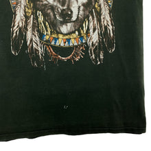 Load image into Gallery viewer, B&amp;C Native American Wolf Dream Catcher Distressed Graphic T-Shirt
