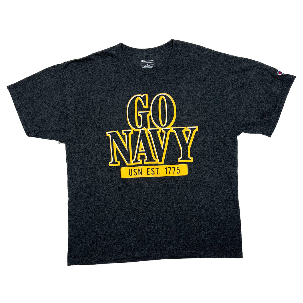Champion GO NAVY “USN” US Navy Spellout Graphic T-Shirt