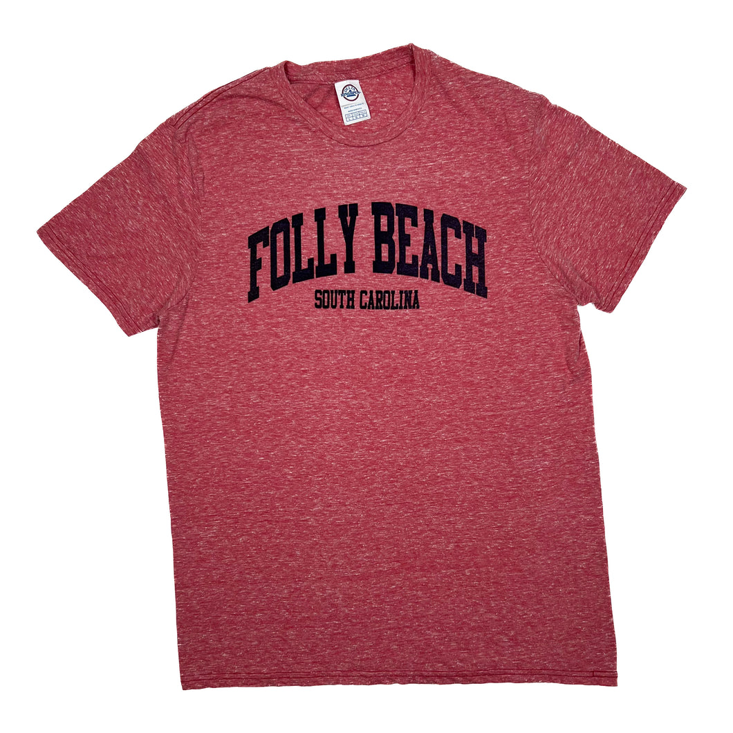 Delta FOLLY BEACH “South Carolina” USA Souvenir Spellout Graphic T-Shirt