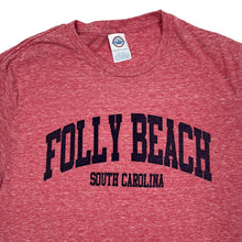 Load image into Gallery viewer, Delta FOLLY BEACH “South Carolina” USA Souvenir Spellout Graphic T-Shirt
