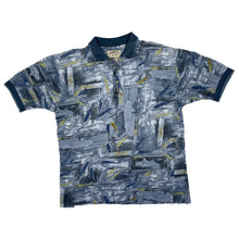 Load image into Gallery viewer, BAMBOO CAY Crazy Abstract All-Over Print Patterned Short Sleeve Polo Shirt
