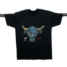 Load image into Gallery viewer, WWF (1999) THE ROCK Brahma Bull Wrestling Logo Graphic T-Shirt
