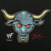 Load image into Gallery viewer, WWF (1999) THE ROCK Brahma Bull Wrestling Logo Graphic T-Shirt
