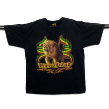 Load image into Gallery viewer, LION OF JUDAH Lion Rasta Reggae Spellout Graphic T-Shirt
