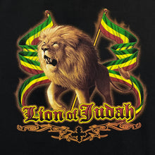 Load image into Gallery viewer, LION OF JUDAH Lion Rasta Reggae Spellout Graphic T-Shirt
