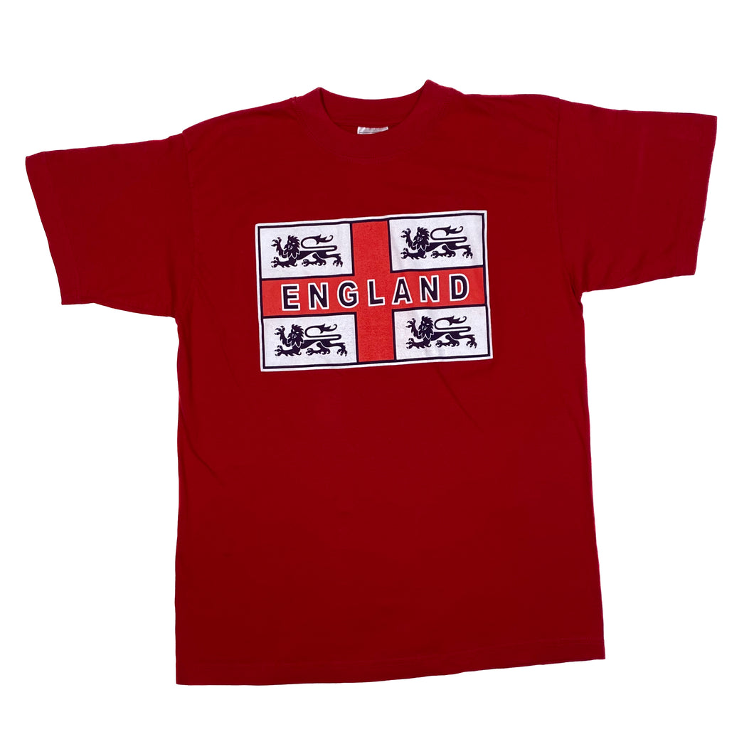ENGLAND Flag Souvenir Football Spellout Graphic T-Shirt