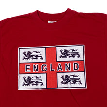 Load image into Gallery viewer, ENGLAND Flag Souvenir Football Spellout Graphic T-Shirt

