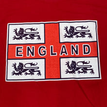 Load image into Gallery viewer, ENGLAND Flag Souvenir Football Spellout Graphic T-Shirt
