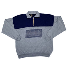 Load image into Gallery viewer, PARK CITY “Utah” Colour Block Striped Souvenir Collared 1/4 Zip Pullover Sweatshirt
