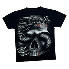 Load image into Gallery viewer, WILD Gothic Fantasy Dragon Skull Graphic T-Shirt
