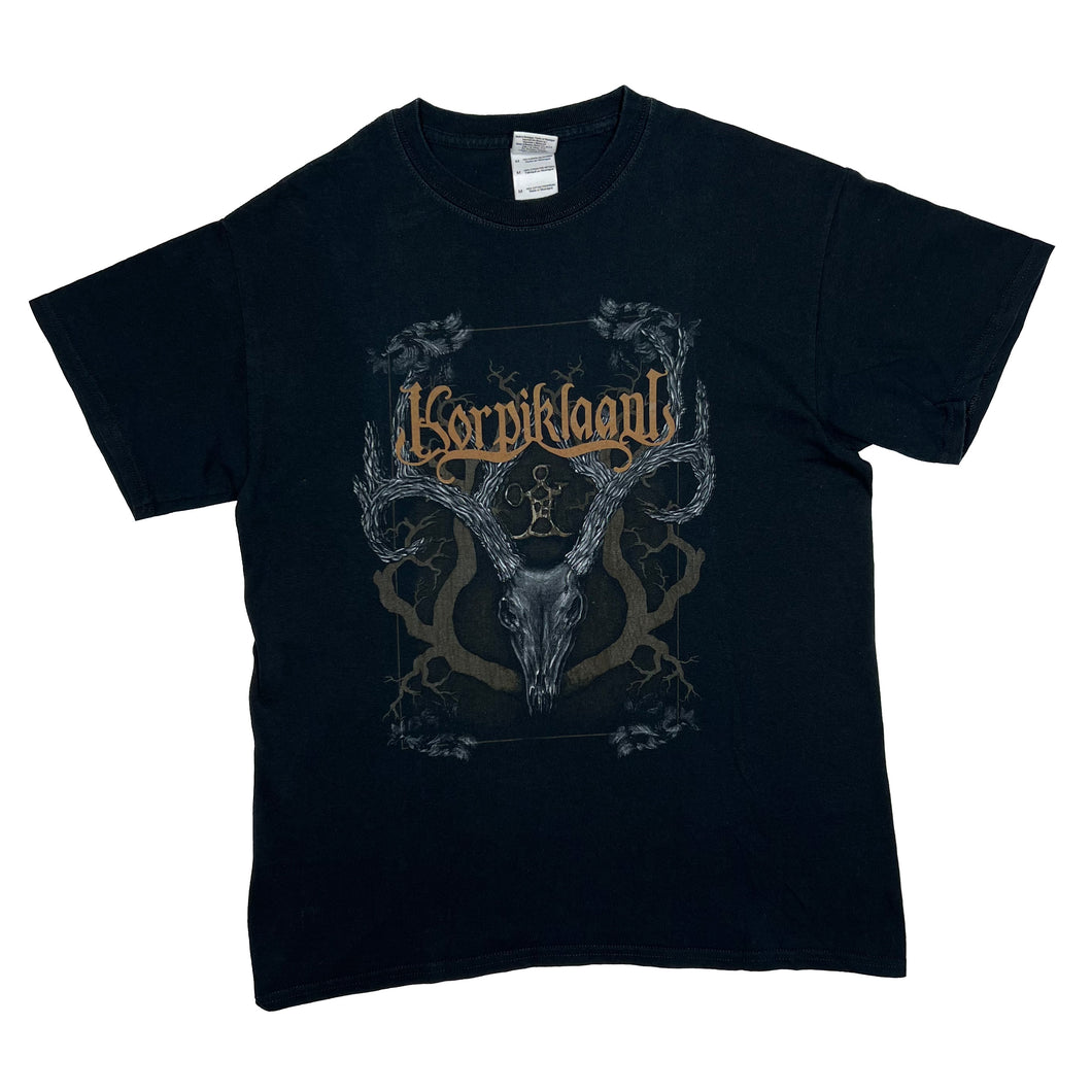 KORPIKLAANI Graphic Spellout Viking Folk Heavy Metal Band T-Shirt
