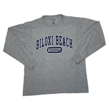 Load image into Gallery viewer, BILOXI BEACH “Mississippi” Souvenir Spellout Graphic Long Sleeve T-Shirt
