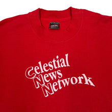 Load image into Gallery viewer, CNN (1995) “Cast &amp; Crew” Celestial News Network Spellout Graphic Single Stitch T-Shirt
