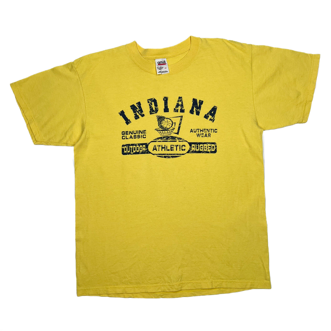 Anvil INDIANA ATHLETIC “Outdoor Rugged” Spellout College Graphic T-Shirt