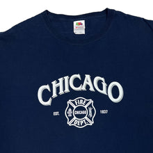 Load image into Gallery viewer, CHICAGO FIRE DEPT. Firefighter Souvenir Spellout Graphic T-Shirt
