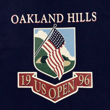 Load image into Gallery viewer, OAKLAND HILLS (1996) “US OPEN” Golf Spellout Souvenir Graphic T-Shirt
