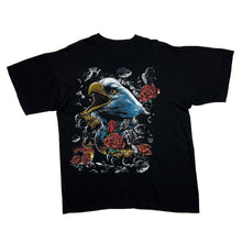 Load image into Gallery viewer, INCENTIVE TEE Eagle Rose Gothic Wildlife Animal Graphic T-Shirt
